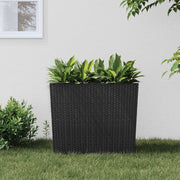Plantenbak 12/44 L antraciet rattan-look