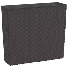 Plantenbak Met Uitneembare Bak Rattan-Look 12/44 L Pp Bruin