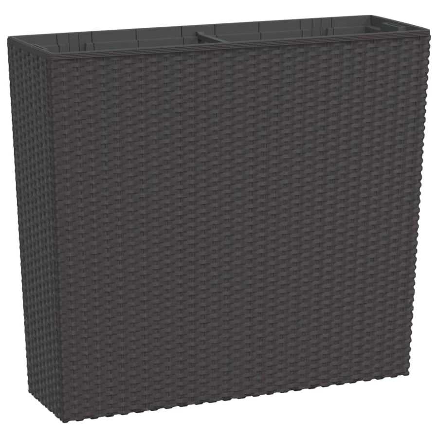 Plantenbak Met Uitneembare Bak Rattan-Look 12/44 L Pp Bruin