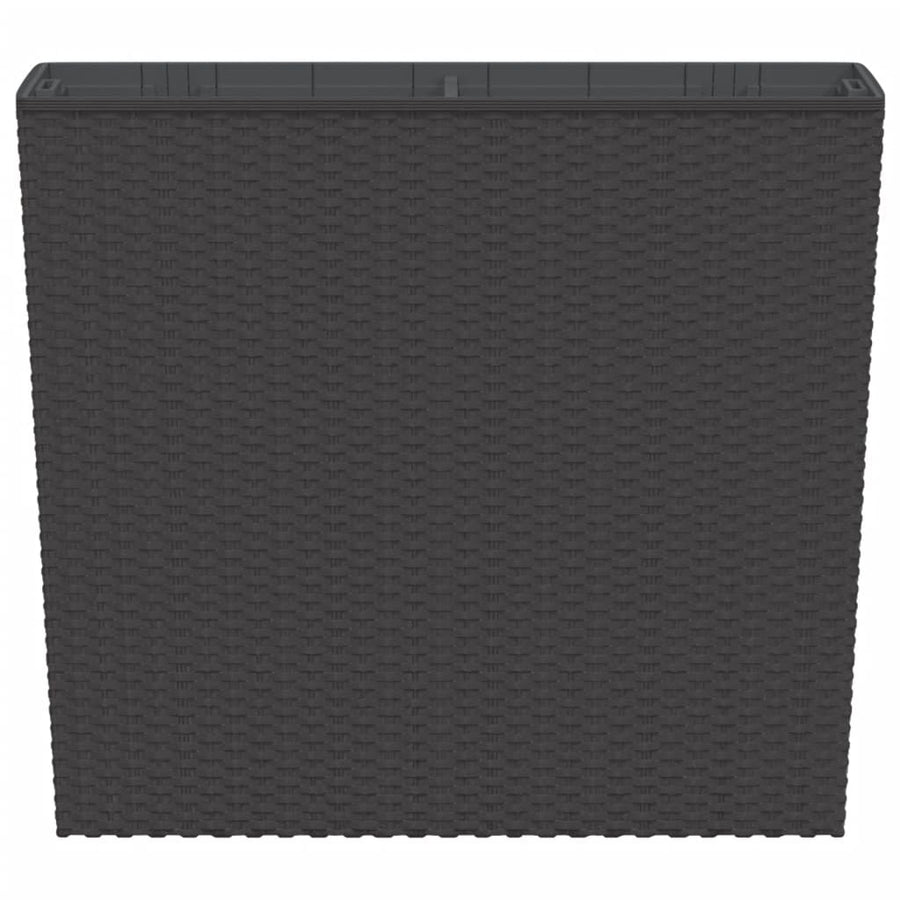 Plantenbak Met Uitneembare Bak Rattan-Look 12/44 L Pp Bruin