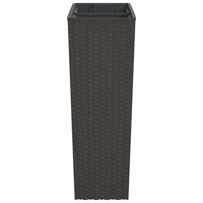 Plantenbak Met Uitneembare Bak Rattan-Look 12/44 L Pp Bruin