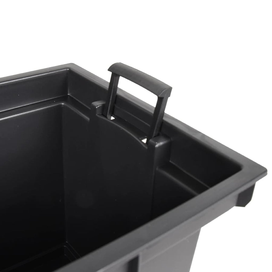 Plantenbak Met Uitneembare Bak Rattan-Look 12/44 L Pp Bruin