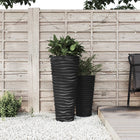 Planter with removable ribbed insert 18/45 L PP anthracite