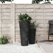 Plantenbak 18/45 L PP antraciet geribbeld