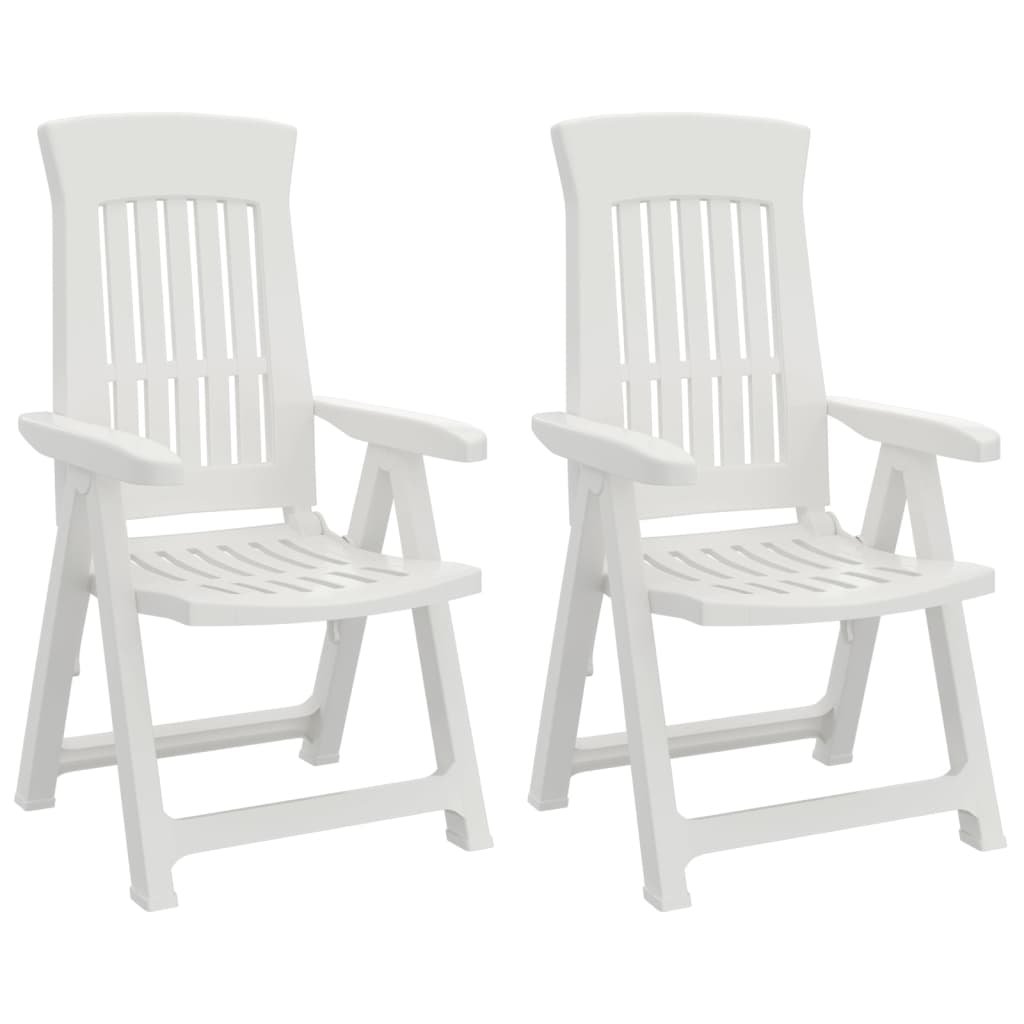 Tuinstoelen Verstelbaar Pp Wit