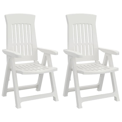 Tuinstoelen Verstelbaar Pp Wit