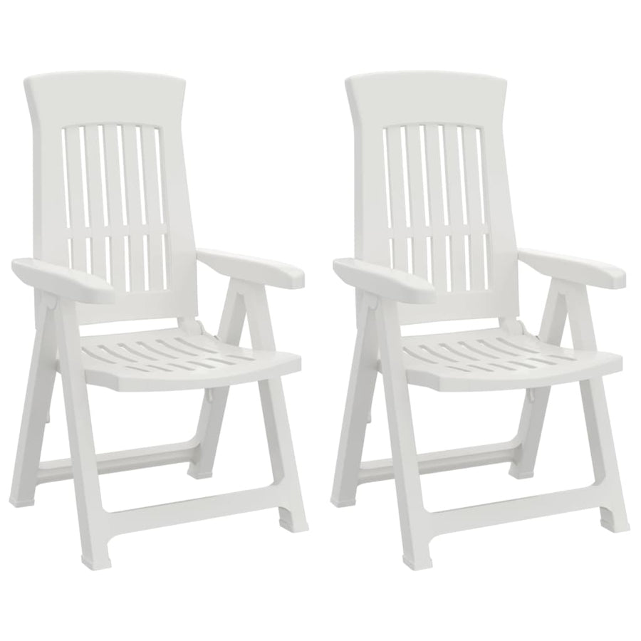 Tuinstoelen Verstelbaar Pp Wit
