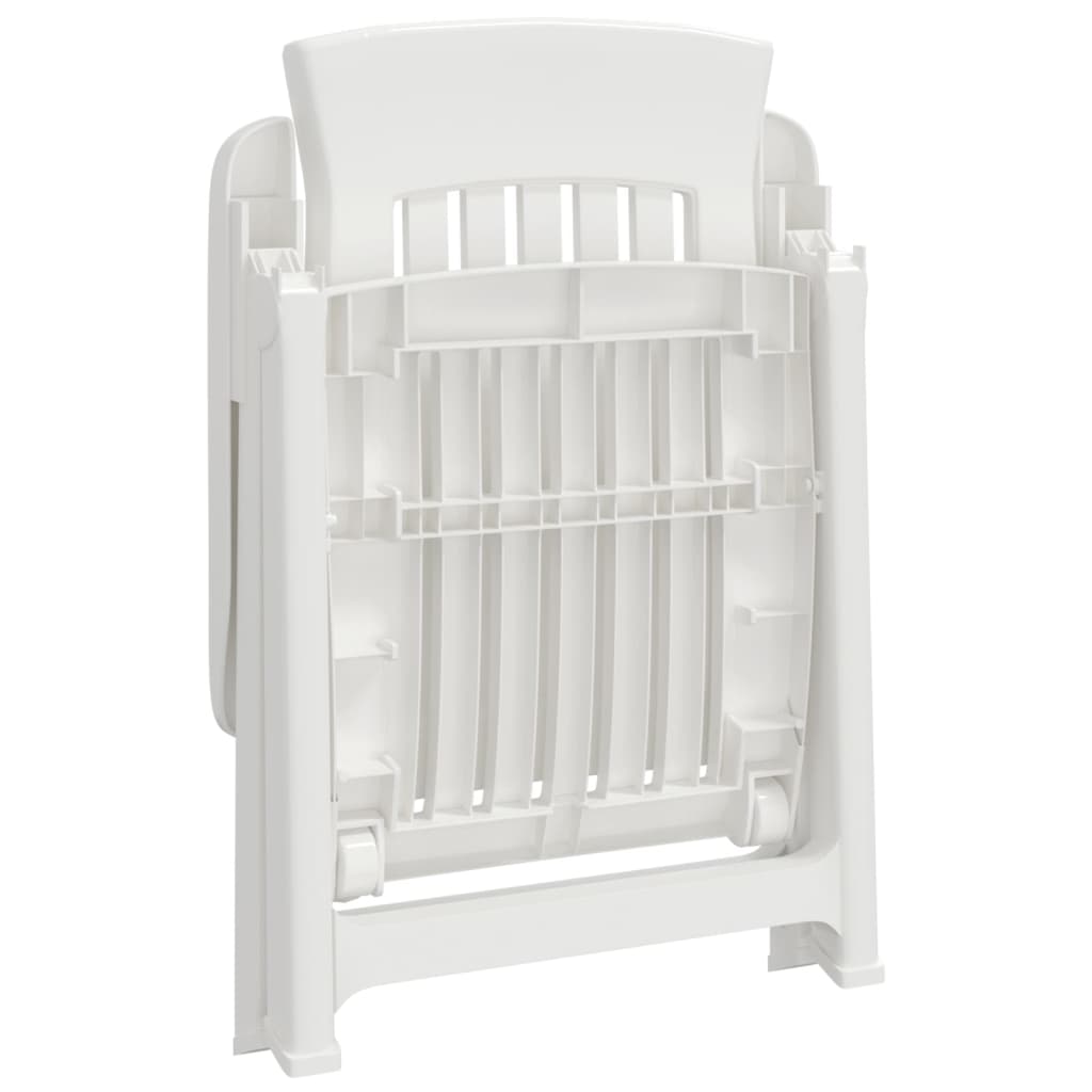 Tuinstoelen Verstelbaar Pp Wit