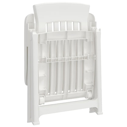 Tuinstoelen Verstelbaar Pp Wit