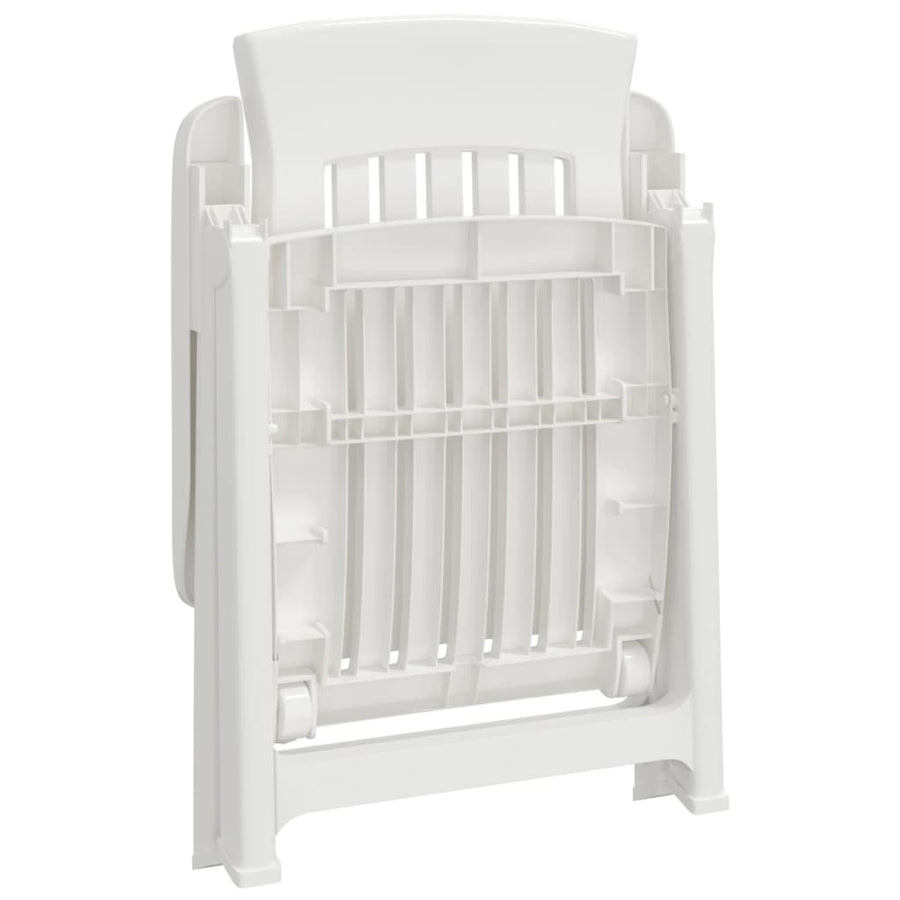 Tuinstoelen Verstelbaar Pp Wit