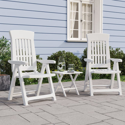 Tuinstoelen Verstelbaar Pp Wit