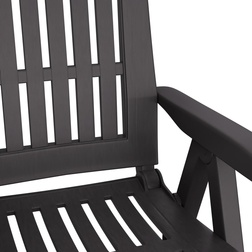 Tuinstoelen Verstelbaar Pp Kleurig Antraciet