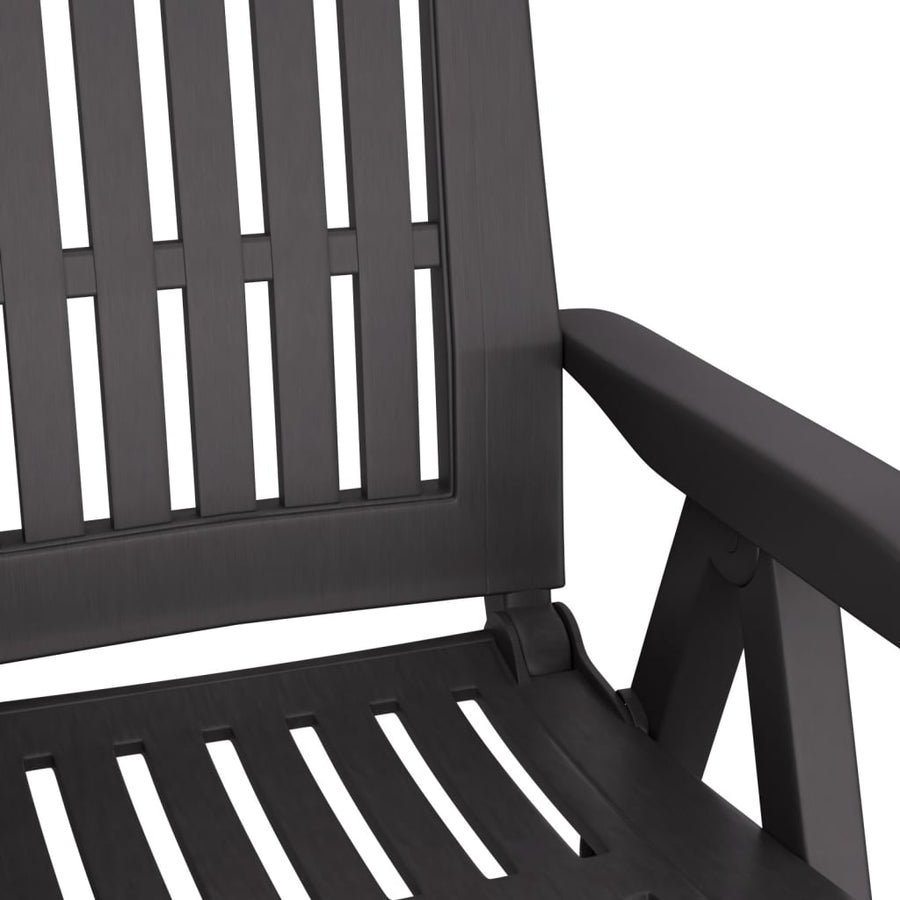 Tuinstoelen Verstelbaar Pp Kleurig Antraciet