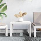 Garden table 59x47x40 cm PP white