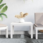 Garden table 59x47x40 cm PP white