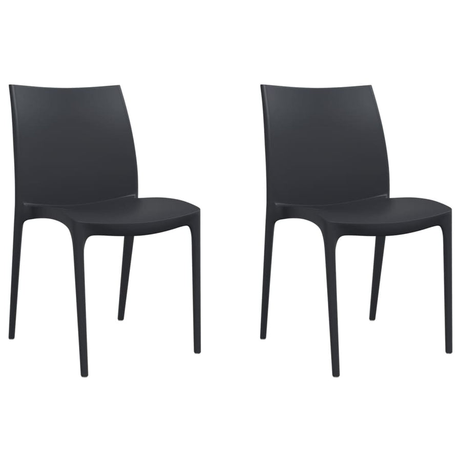 Tuinstoelen 50X46X80 Cm Polypropeen Kleurig Antraciet