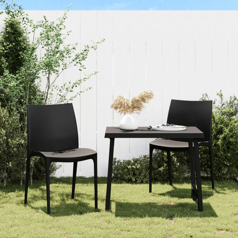 Tuinstoelen 50X46X80 Cm Polypropeen Kleurig Antraciet