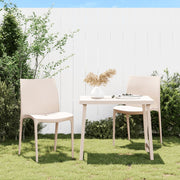 Tuinstoelen 2 st 50x46x80 cm polypropeen crème