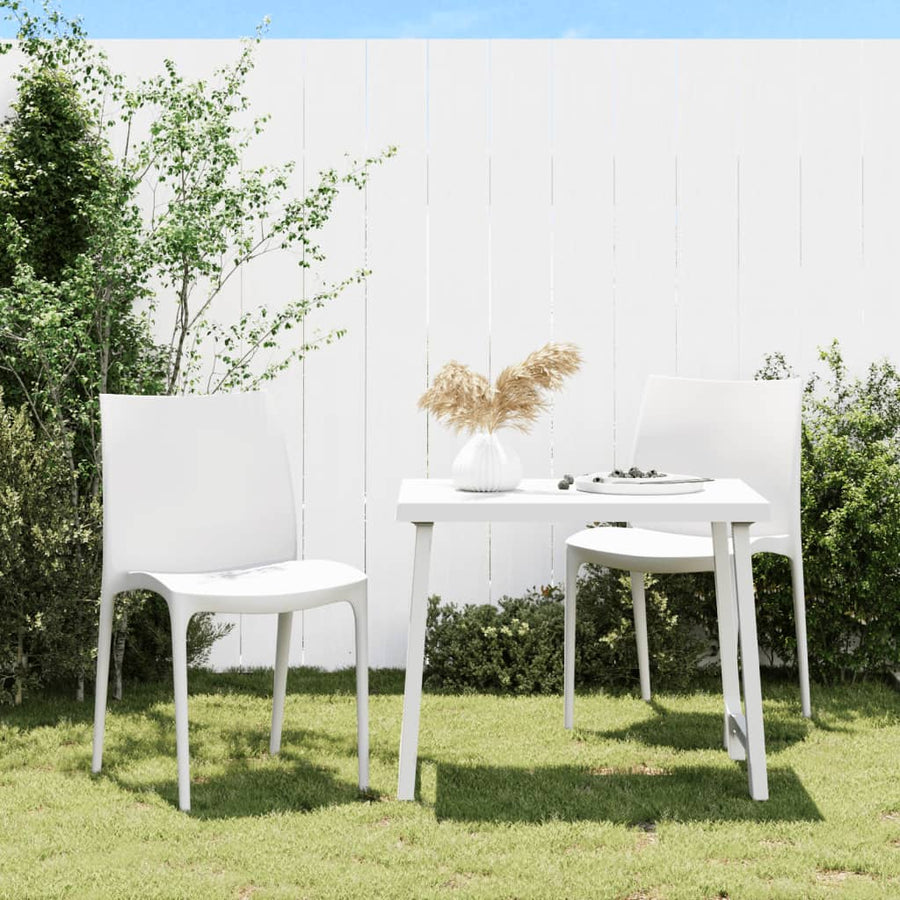 Tuinstoelen 50X46X80 Cm Polypropeen Wit