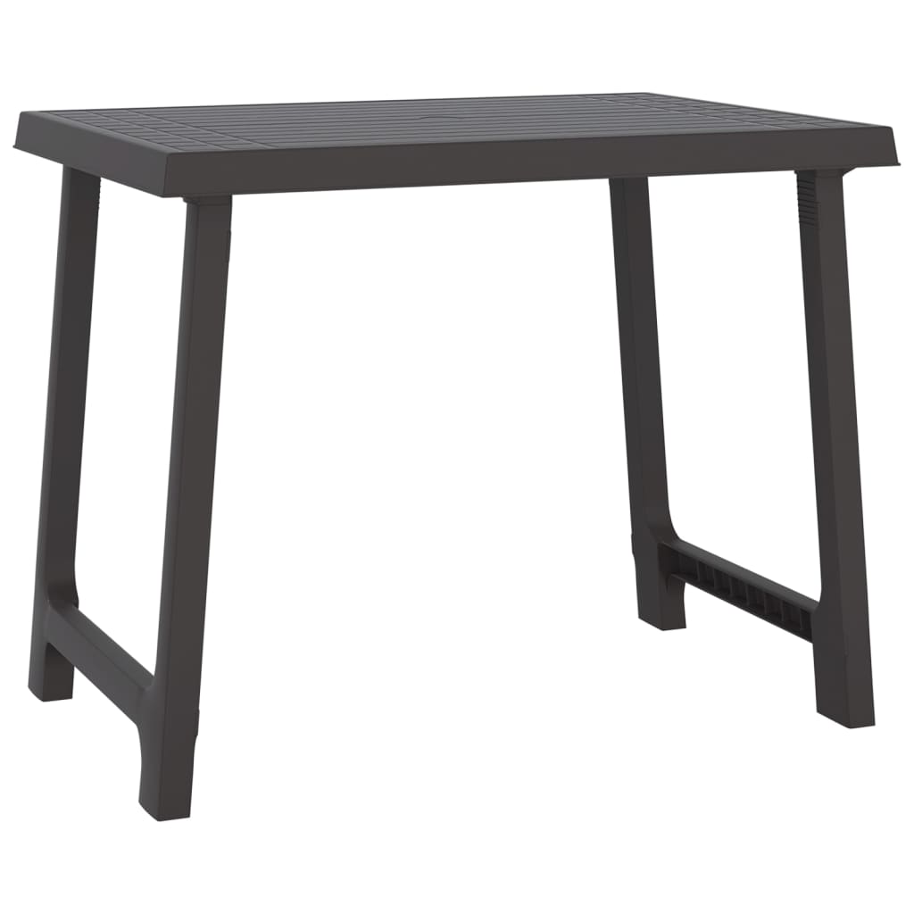 Campingtafel Hout-Look 79X56X64 Cm Pp Kleurig Antraciet