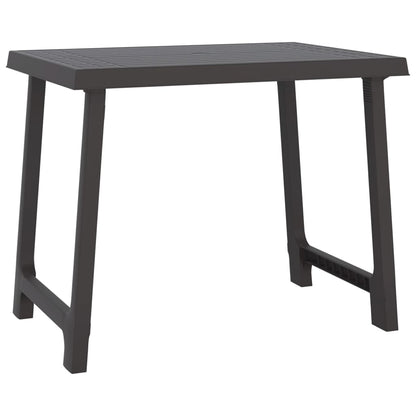 Campingtafel Hout-Look 79X56X64 Cm Pp Kleurig Antraciet
