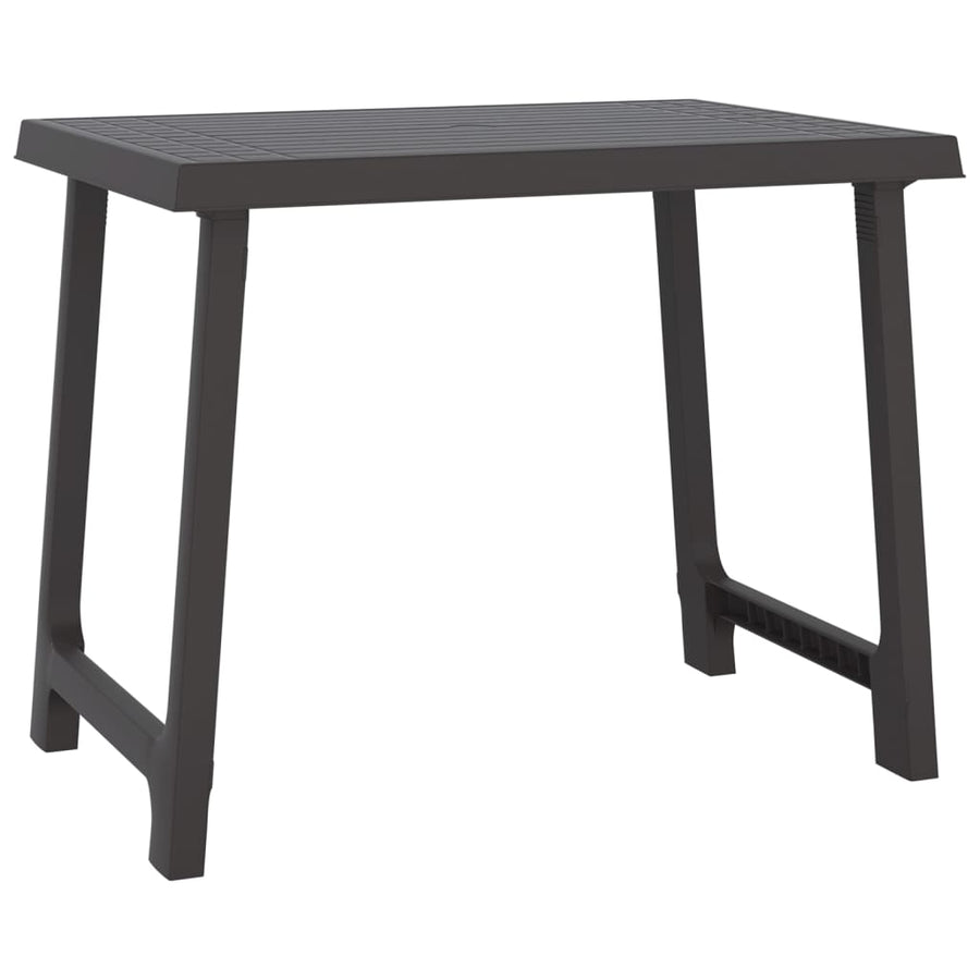 Campingtafel Hout-Look 79X56X64 Cm Pp Kleurig Antraciet