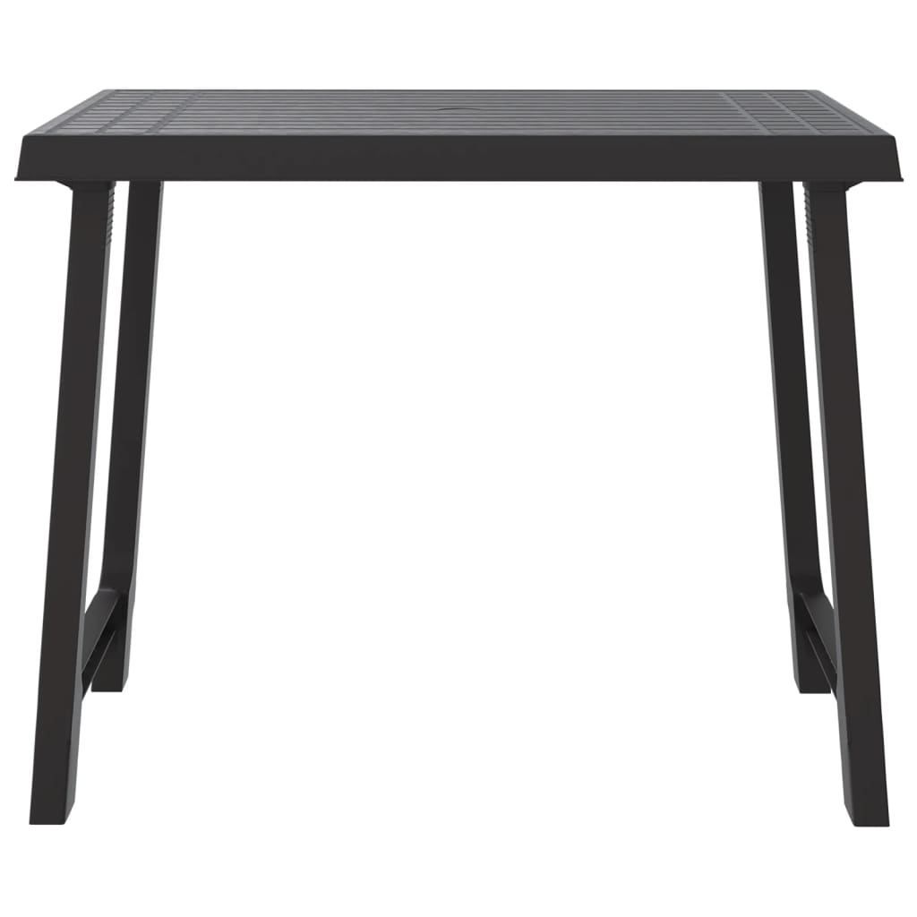 Campingtafel Hout-Look 79X56X64 Cm Pp Kleurig Antraciet