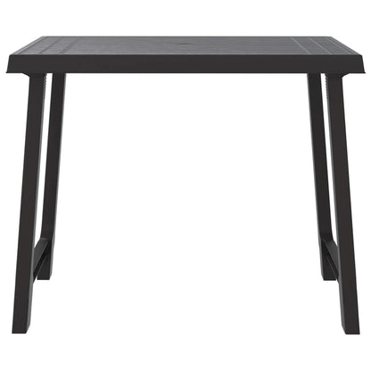 Campingtafel Hout-Look 79X56X64 Cm Pp Kleurig Antraciet