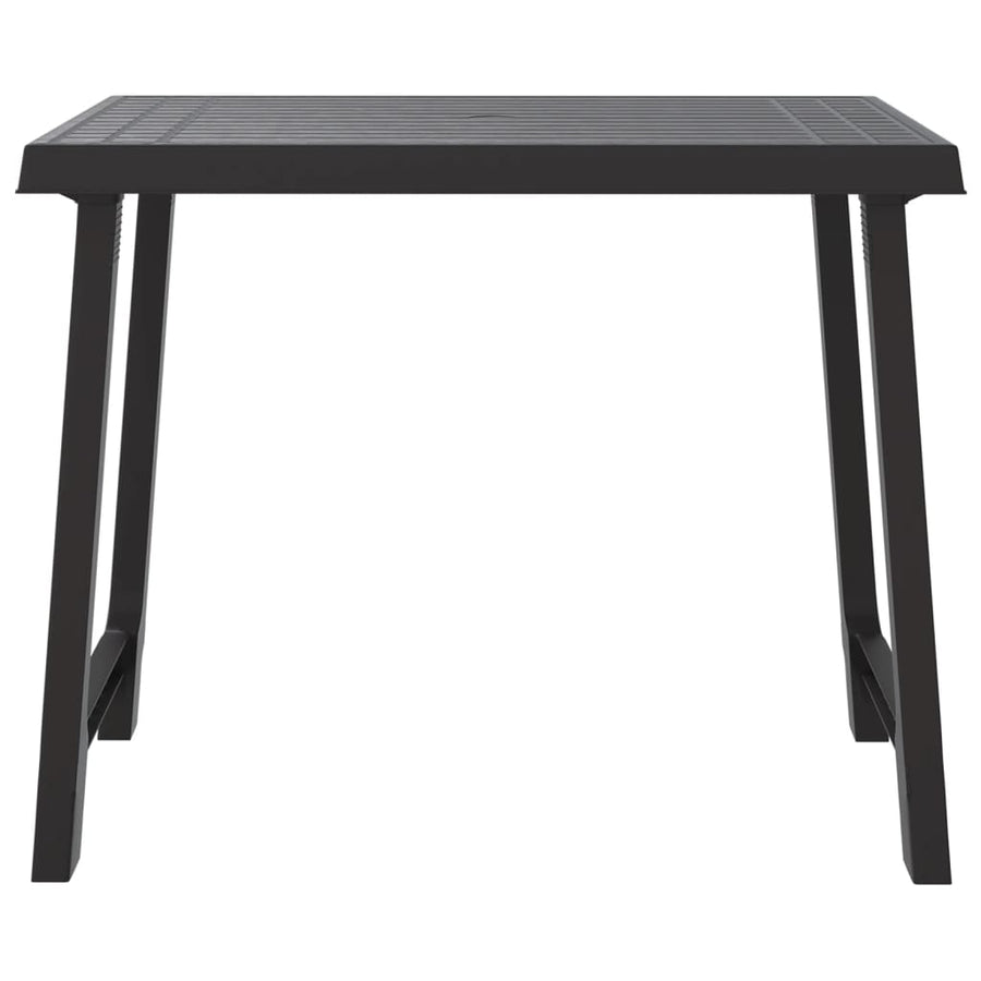 Campingtafel Hout-Look 79X56X64 Cm Pp Kleurig Antraciet