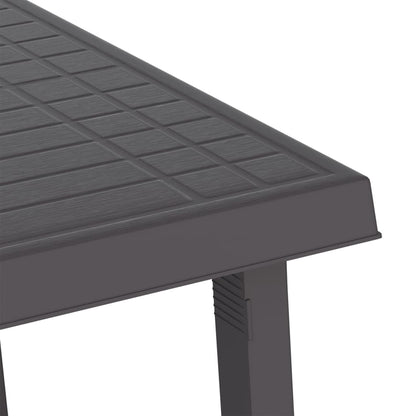 Campingtafel Hout-Look 79X56X64 Cm Pp Kleurig Antraciet