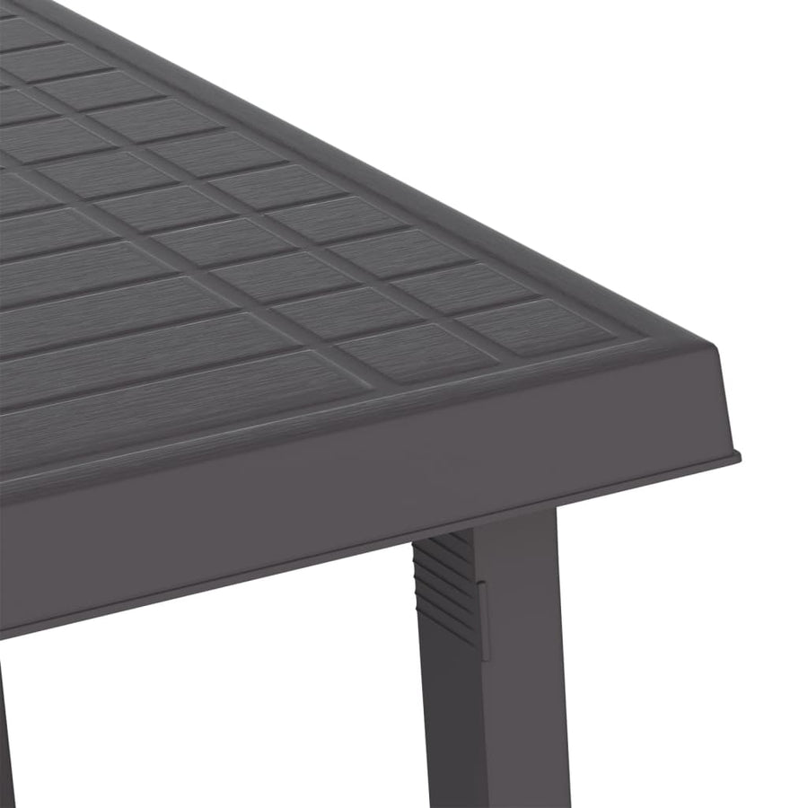Campingtafel Hout-Look 79X56X64 Cm Pp Kleurig Antraciet