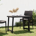Camping table wood-look 79x56x64 cm PP anthracite