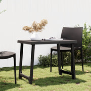 Campingtafel 79x56x64 cm PP antraciet hout-look