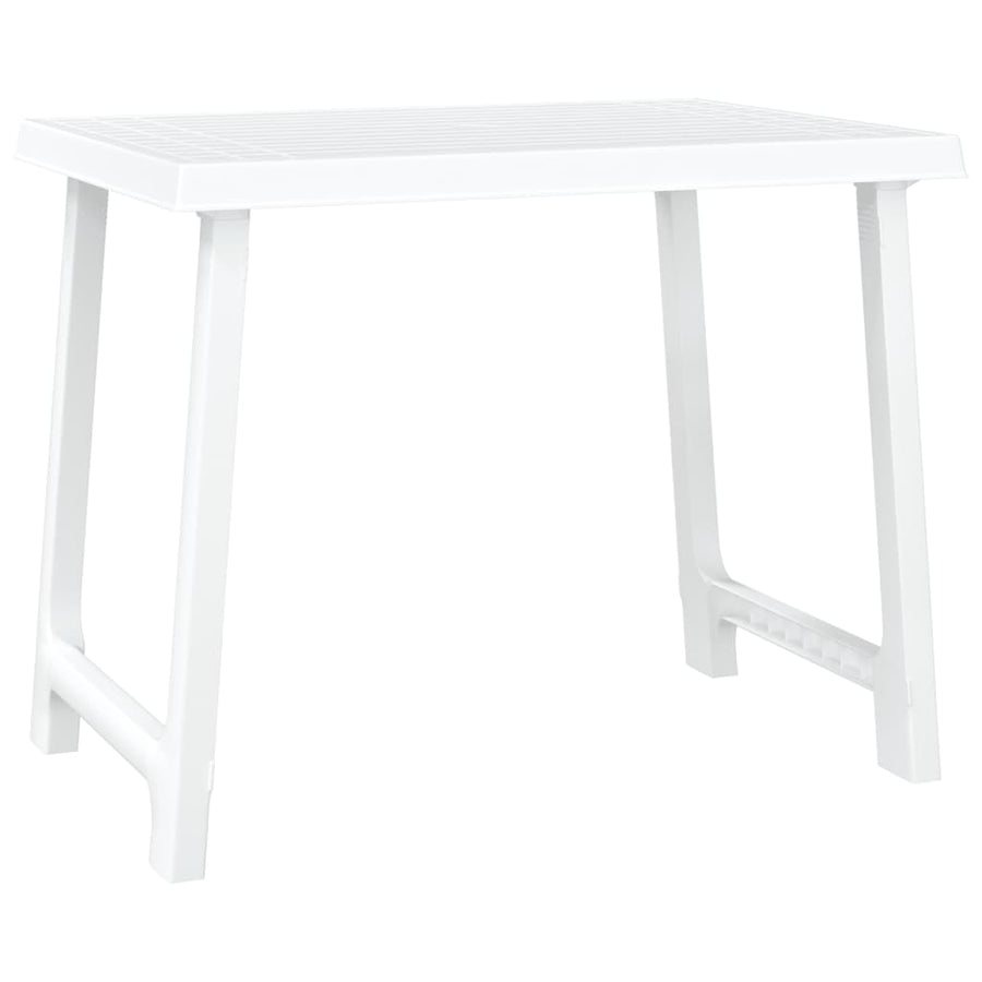 Campingtafel Hout-Look 79X56X64 Cm Pp Wit
