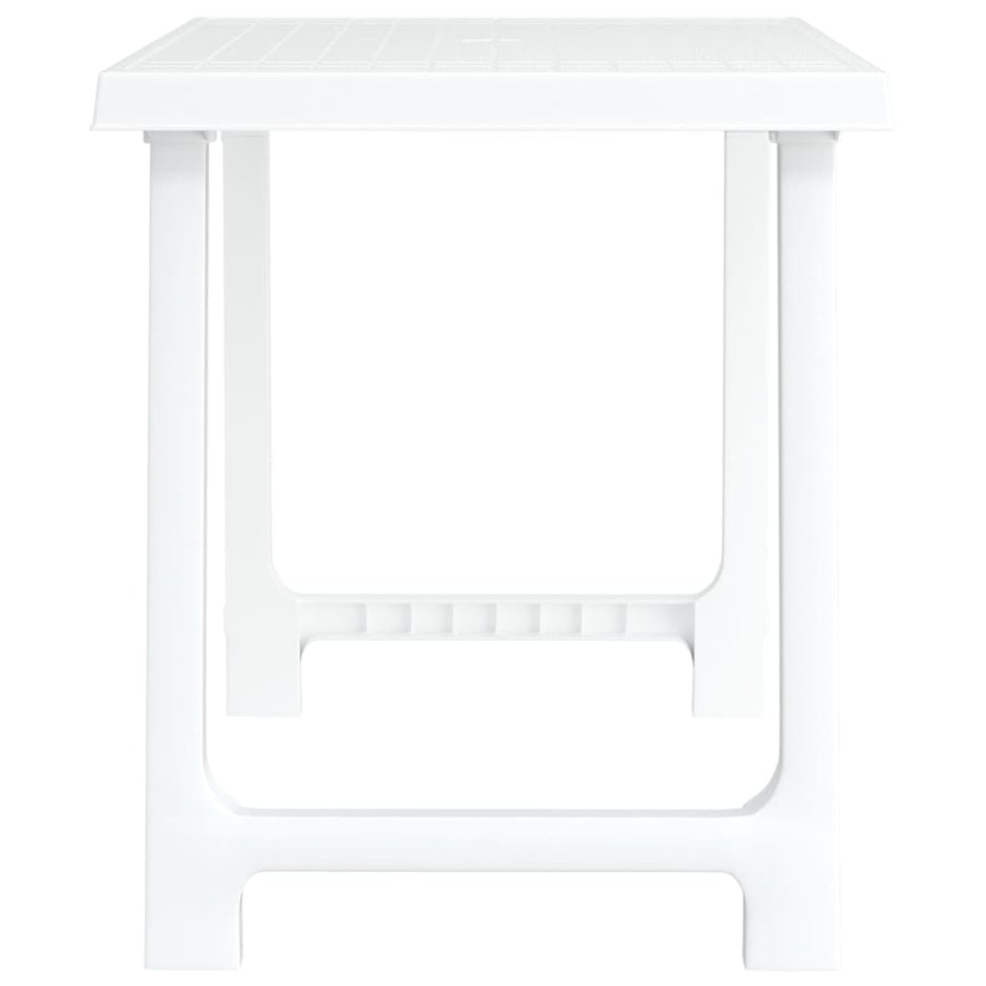 Campingtafel Hout-Look 79X56X64 Cm Pp Wit