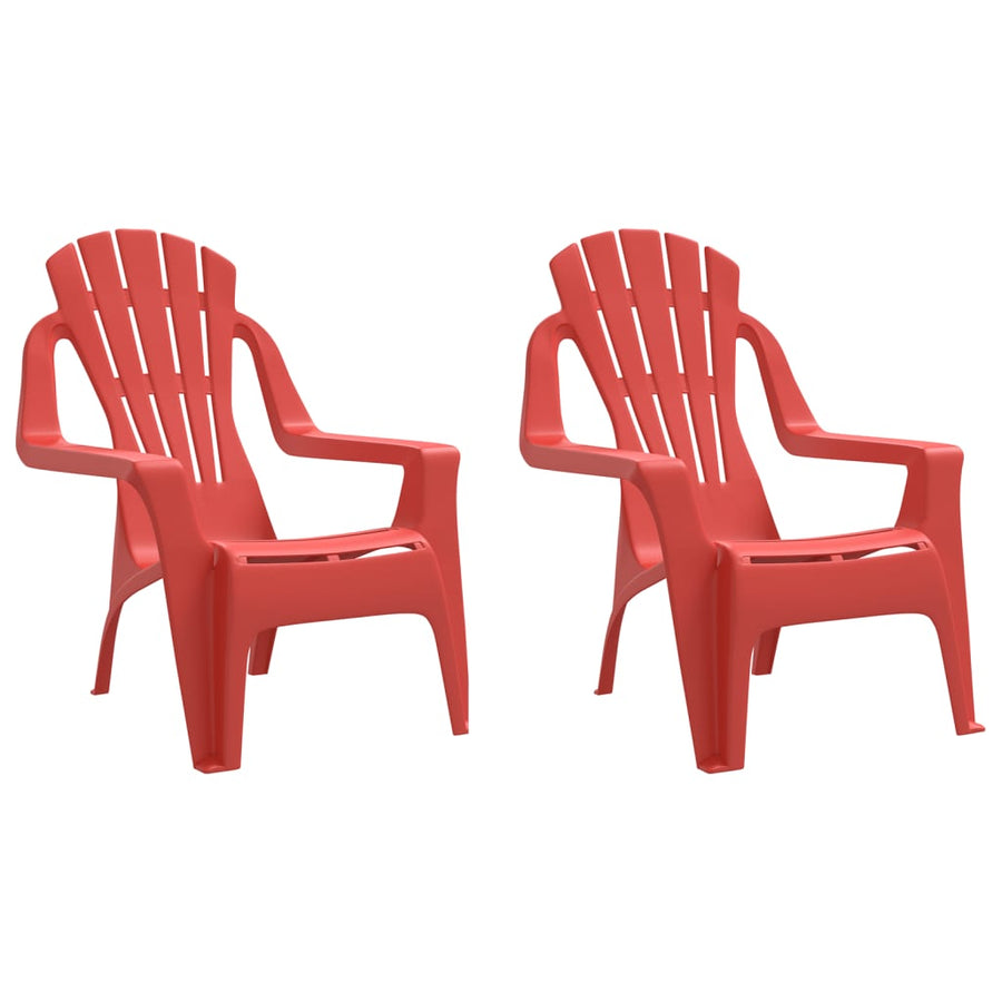 Kindertuinstoelen Hout-Look 37X34X44 Cm Polypropeen Rood