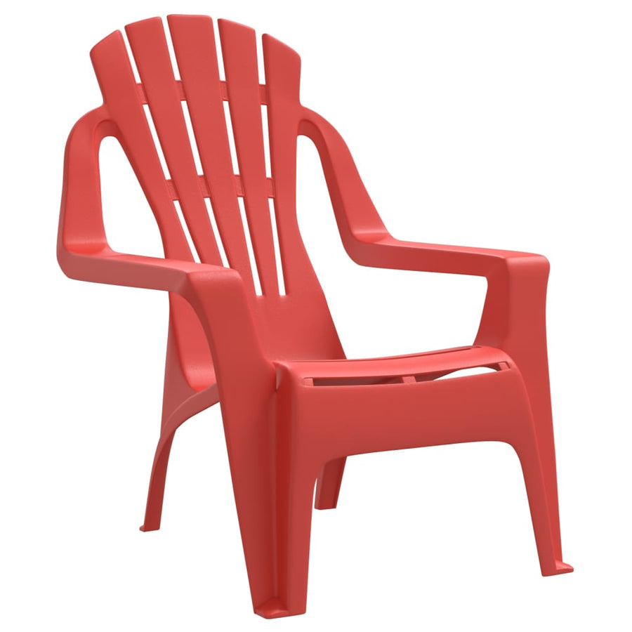 Kindertuinstoelen Hout-Look 37X34X44 Cm Polypropeen Rood