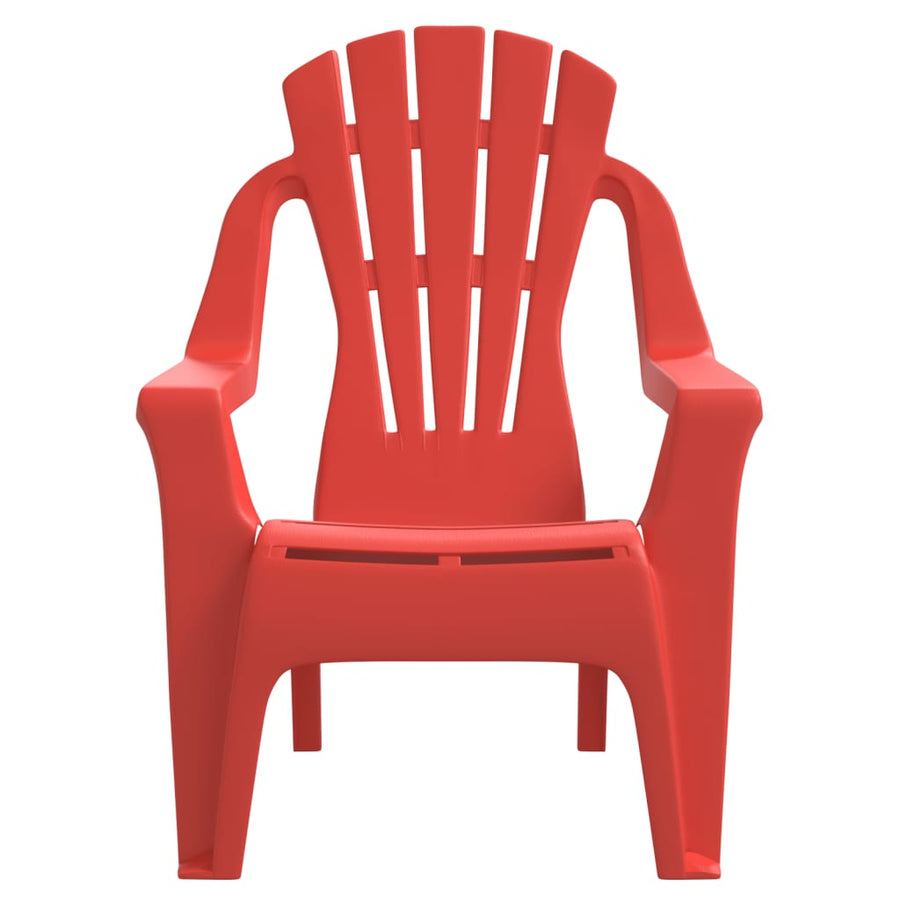 Kindertuinstoelen Hout-Look 37X34X44 Cm Polypropeen Rood
