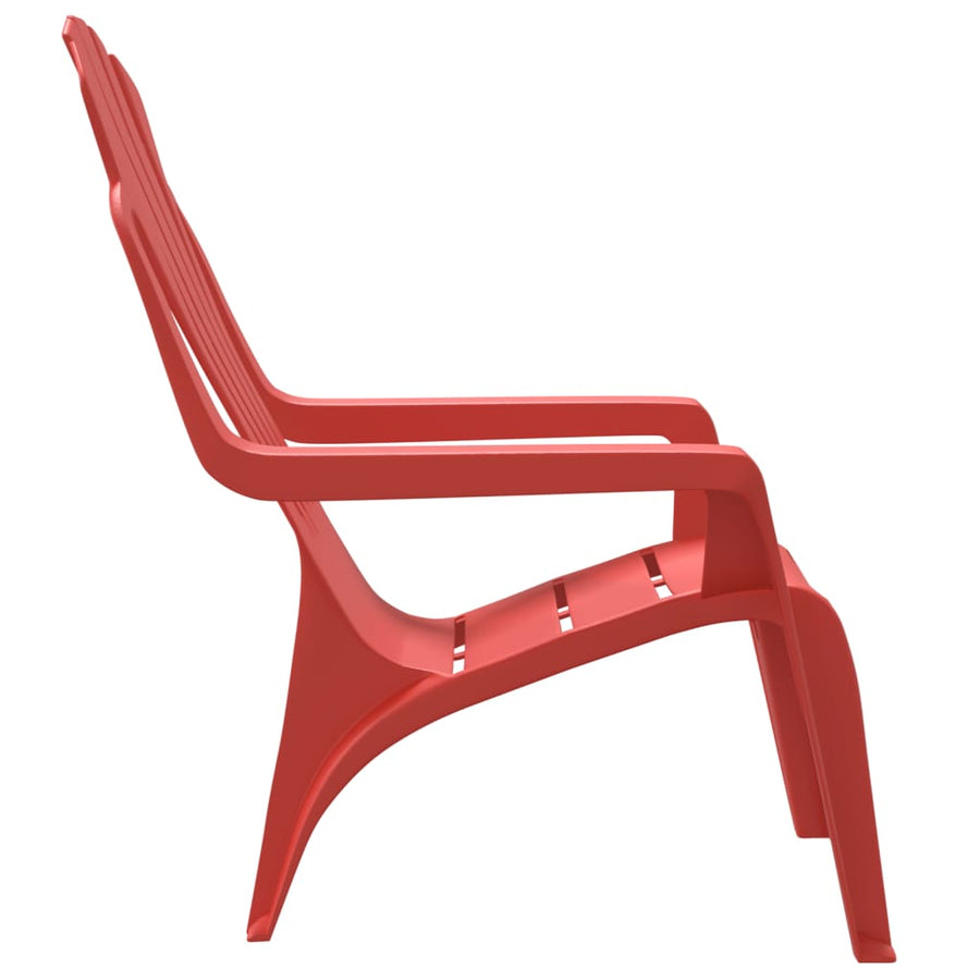 Kindertuinstoelen Hout-Look 37X34X44 Cm Polypropeen Rood