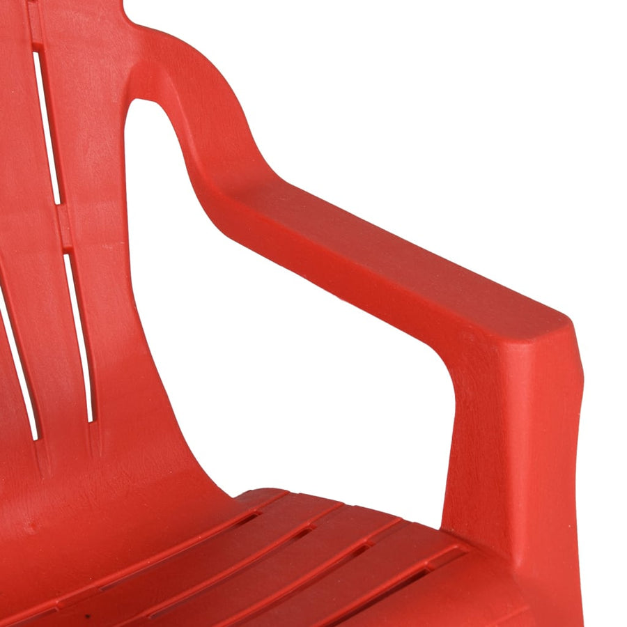 Kindertuinstoelen Hout-Look 37X34X44 Cm Polypropeen Rood