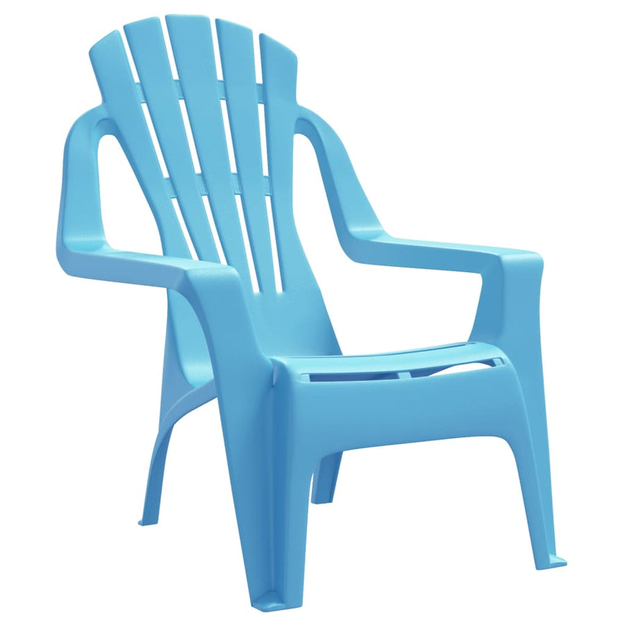 Kindertuinstoelen Hout-Look 37X34X44 Cm Polypropeen Blauw