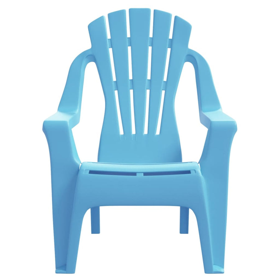 Kindertuinstoelen Hout-Look 37X34X44 Cm Polypropeen Blauw