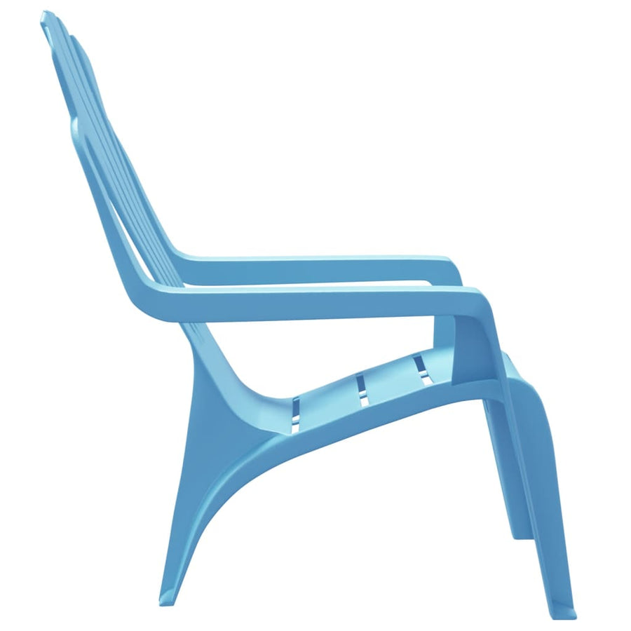 Kindertuinstoelen Hout-Look 37X34X44 Cm Polypropeen Blauw
