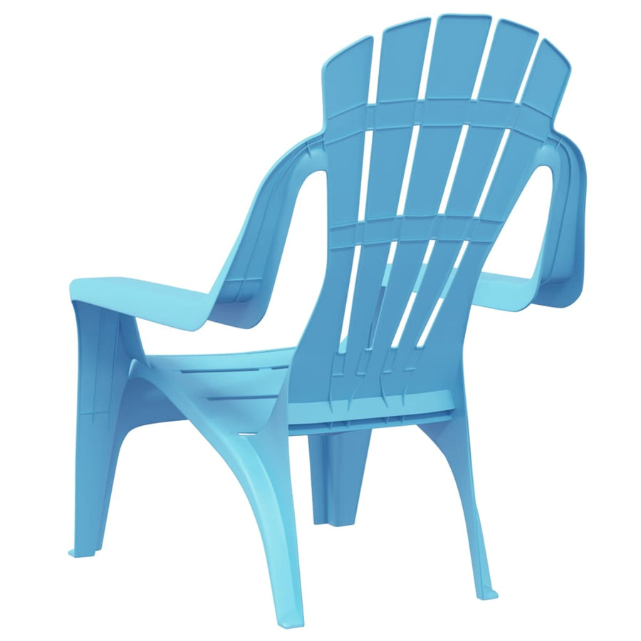 Kindertuinstoelen Hout-Look 37X34X44 Cm Polypropeen Blauw