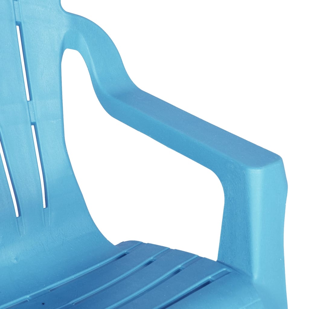 Kindertuinstoelen Hout-Look 37X34X44 Cm Polypropeen Blauw