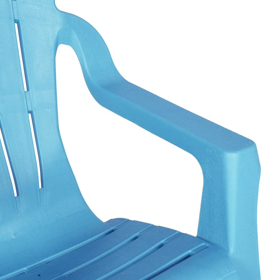 Kindertuinstoelen Hout-Look 37X34X44 Cm Polypropeen Blauw