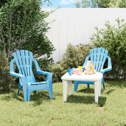 Kindertuinstoelen 2 st polypropeen blauw 37x34x44 cm