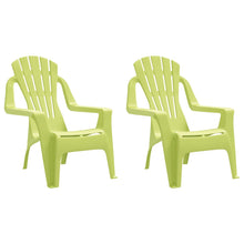 Kindertuinstoelen Hout-Look 37X34X44 Cm Polypropeen Groen