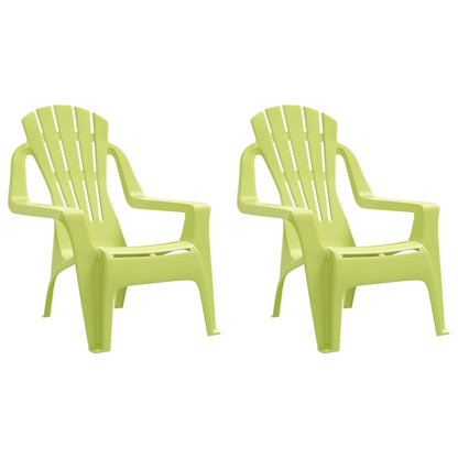 Kindertuinstoelen Hout-Look 37X34X44 Cm Polypropeen Groen