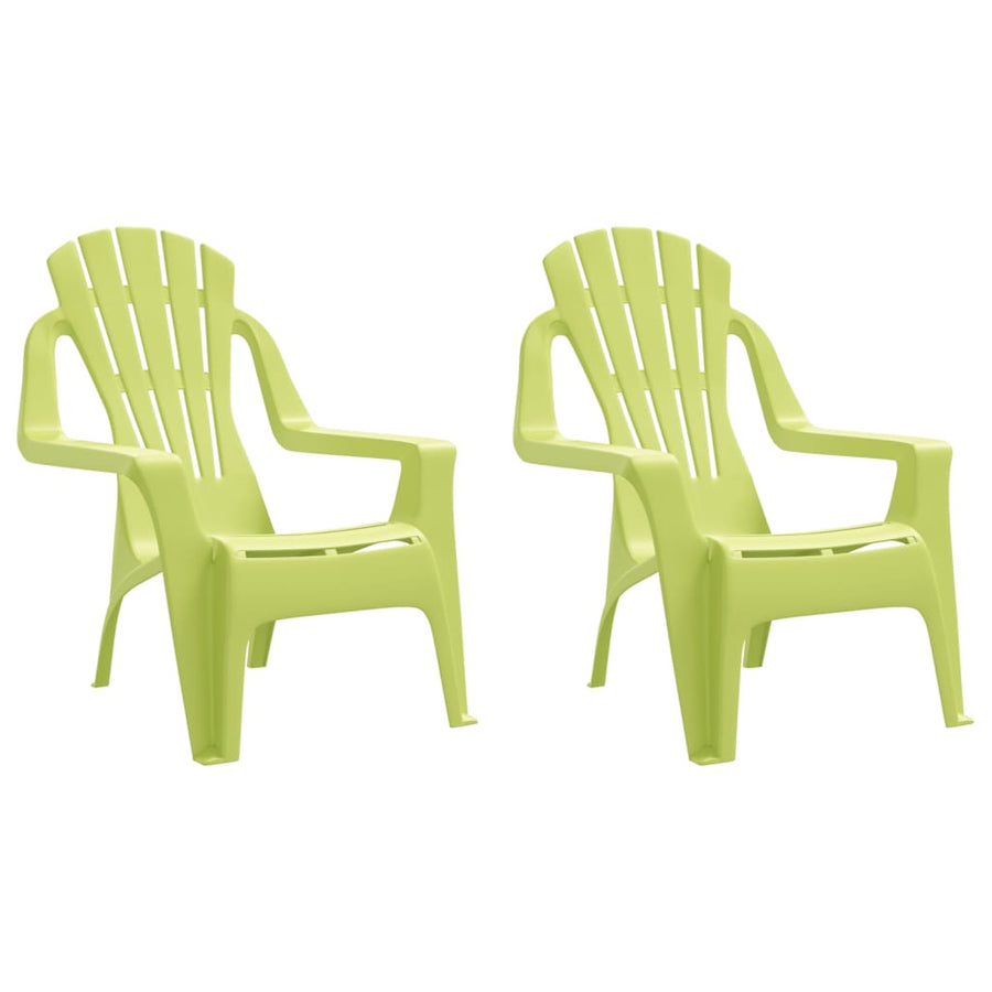 Kindertuinstoelen Hout-Look 37X34X44 Cm Polypropeen Groen